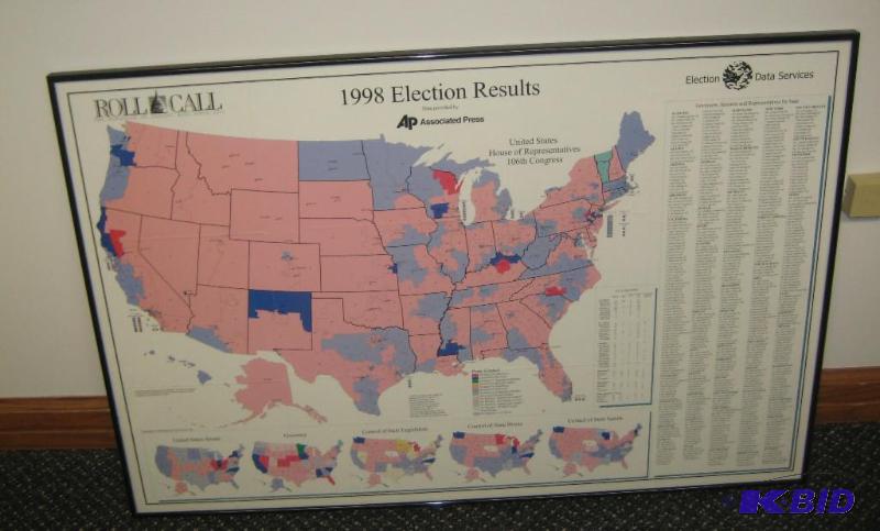 1998 Election Map by Roll Call (AP)