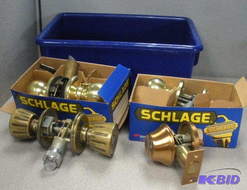 Assorted locks and Door Handles (no keys)