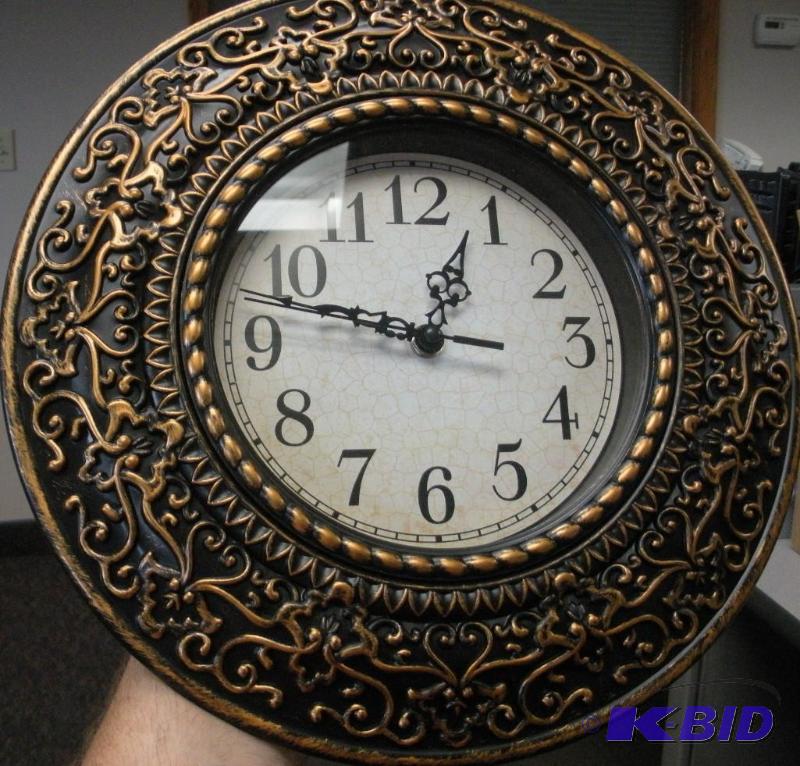 Ornate Battery Operated Wall Clock