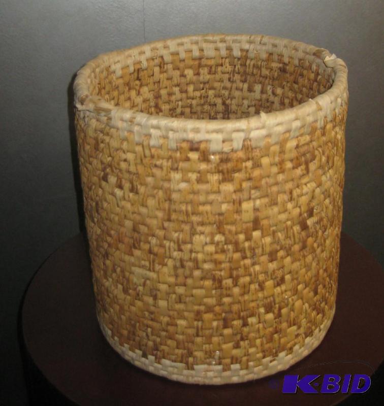 Wicker Style Waste Basket