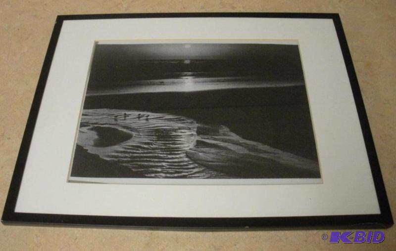 Black and White Surf Print