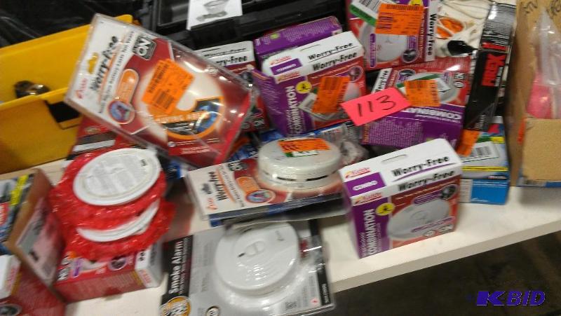 Smoke detectors, a whole box full. Great for ...