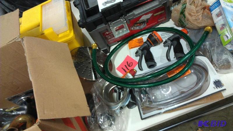 Plumbing and hose supplies, bathroom improvem...