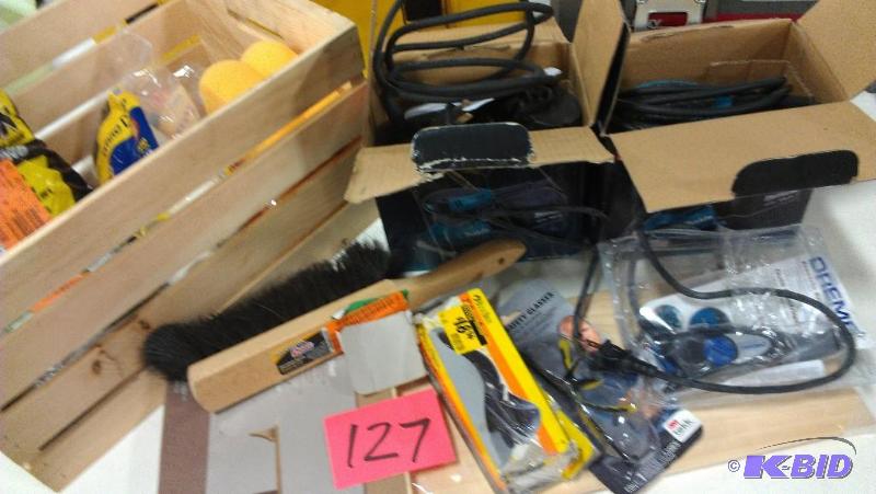 Woodworking, painting and refinishing lot. Tw...