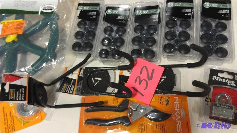 50 round Hardware drawer knobs, 3 garage orga...