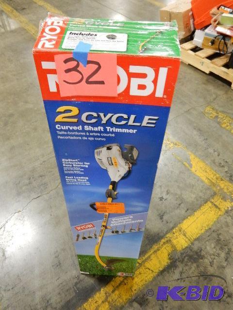 RYOBI, 2 cycle trimmer.. New in box.. Unteste...