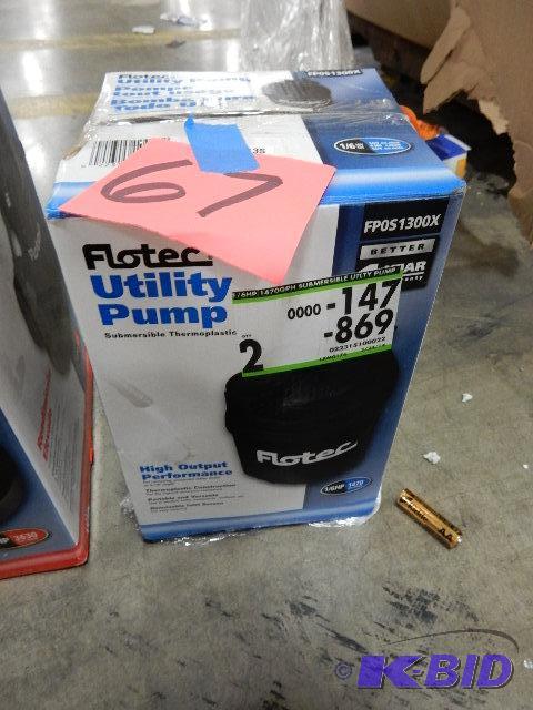FLOTEC Utility Pump.. Tested and works.. No w...