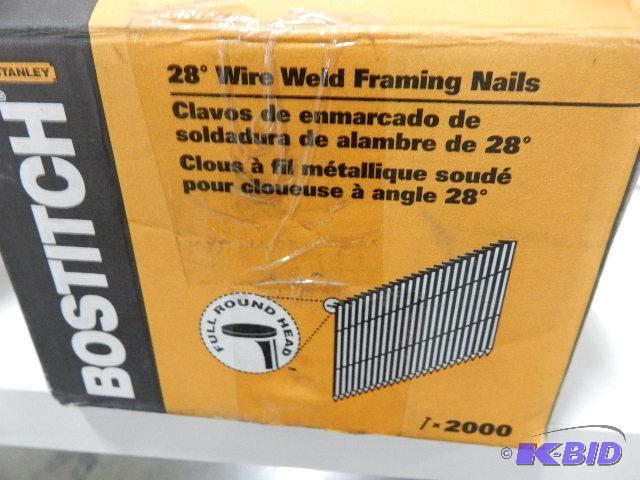 BOSTICH, 28deg Framing Nails Returned or over...