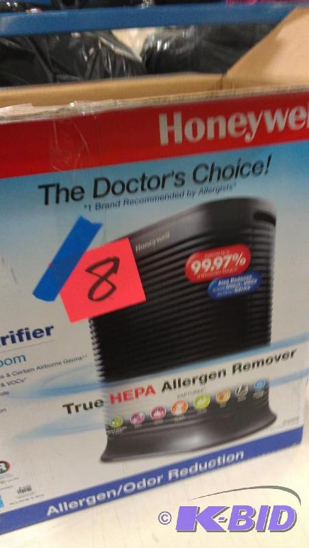 Two Honeywell Large room air purifier. HEPA a...