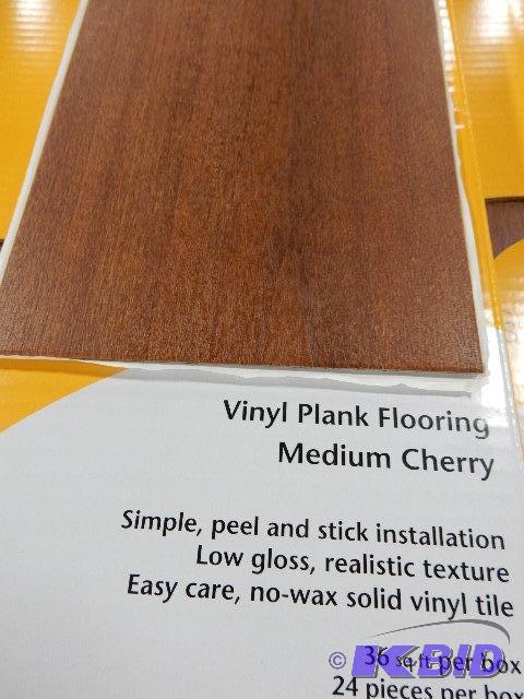 5 Boxes of Vinyl Floor Covering, Cherry finis...