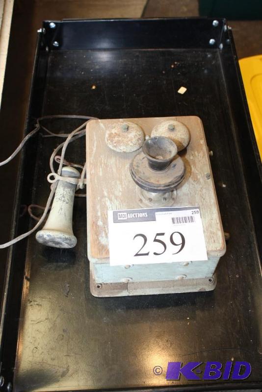 Vintage Wall Mounted Crank Phone...