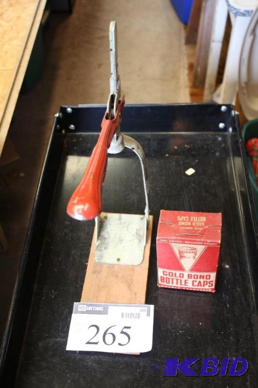Lot of (2) items including a Vintage Bottle C...