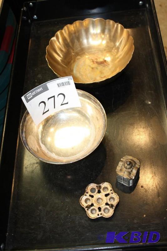 Lot of (4) Including (1) Brass Bowl Pedaled ...
