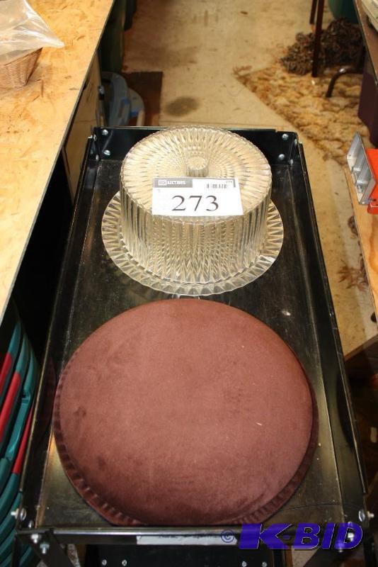 Lot of (2) items including (1) Lazy Susan and...