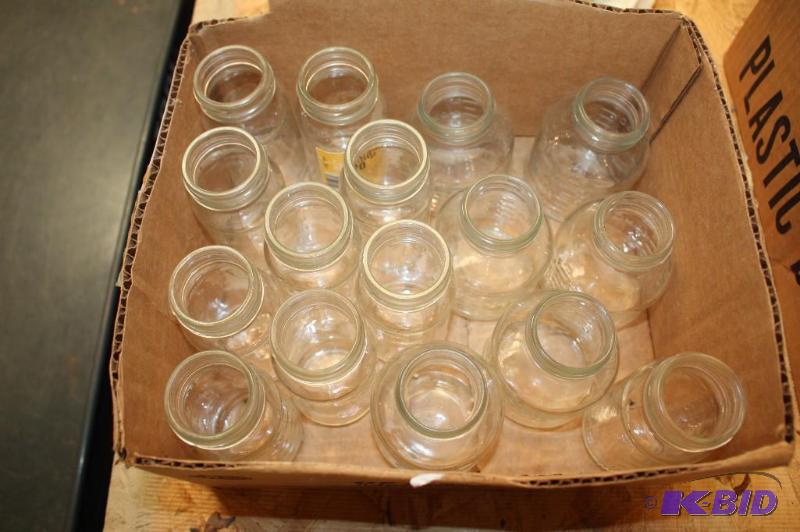 Box Lot of (16) Glass Jars...