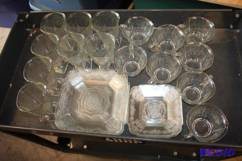 Lot of (32) Including (8) Lorraine Clear Gla...