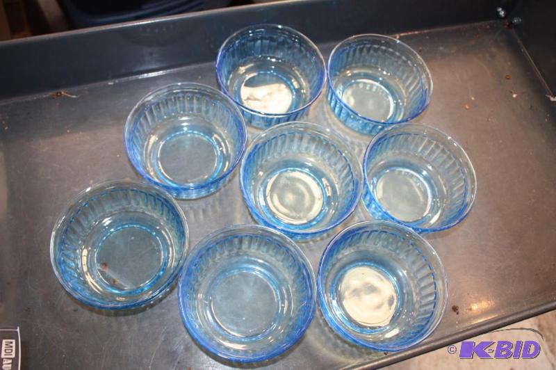 Lot of (8) Light Blue Depression Glass Bowls ...