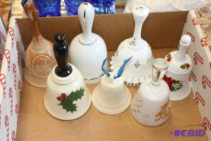 Lot of (7) Vintage Glass Bells&nbsp...