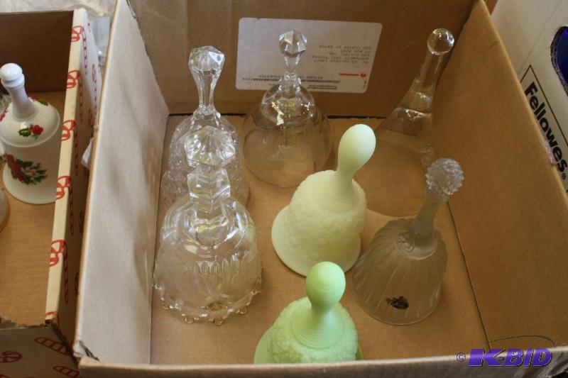Lot of (7) Vintage Glass Bells&nbsp...