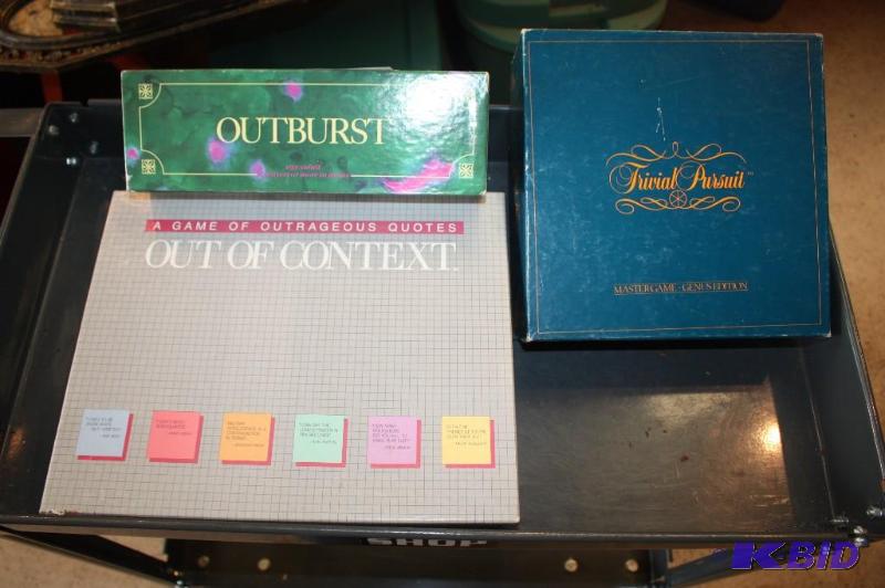 Lot of (3) Board Games including (1) Outburst...