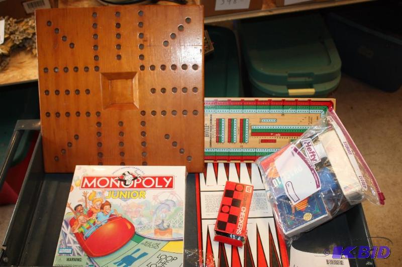 Lot of (5) Board Games including Monopoly Jun...