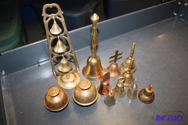 Lot of (12) Brass Bells...