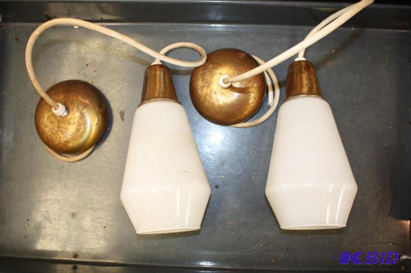 Lot of (2) Hanging Glass Lights...
