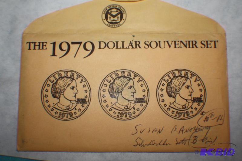 1979 Susan B. Anthony Dollar Souvenir Set...