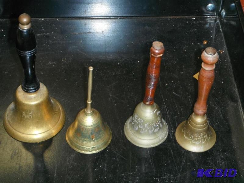 Lot of (4) Metal Hand Bells...