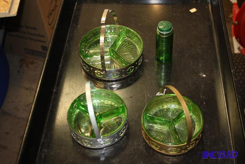 Lot of (4) Including (3) Vintage Green Depre...
