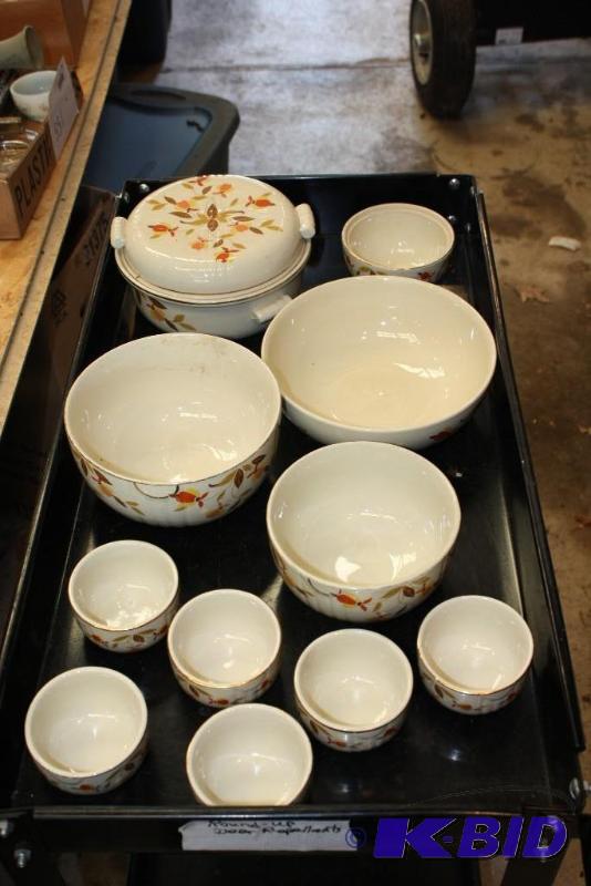 Lot of (9) Vintage Bowls with Flower Design....