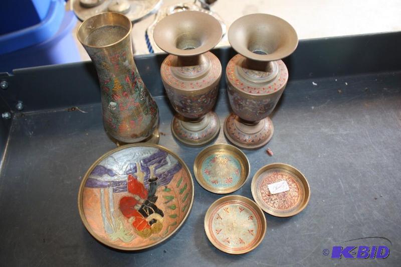 Lot of (7) items including (3) Vintage India ...