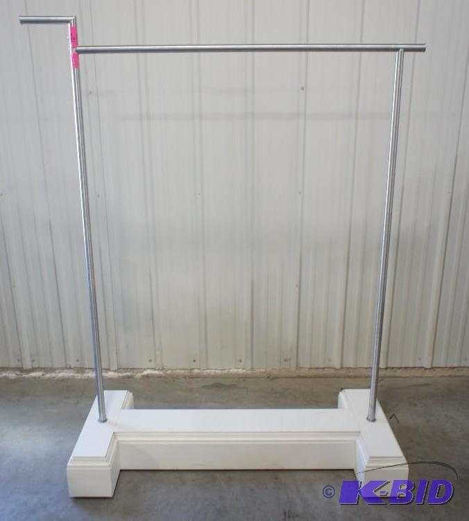 Retail display clothes hanger rack. 64&quot ...