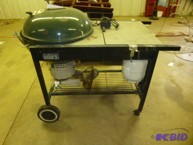 lot 16 image: Weber Performance Model Charcoal Grill With P...