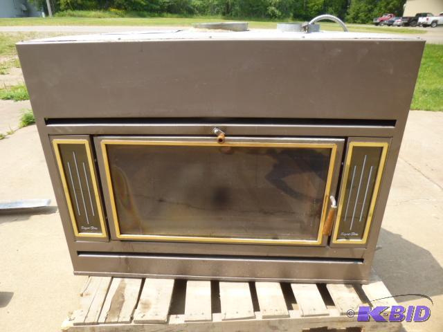 lot 4 image: Signi Fire Brand Complete Wood Fireplace Inse...
