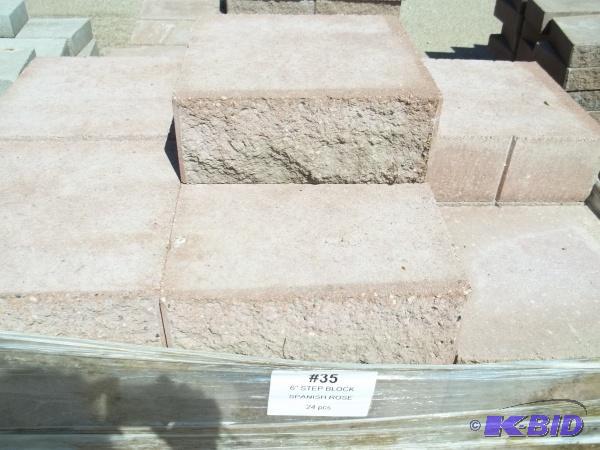 6&quot Step Block Spanish Rose 6&quotHx16&q...