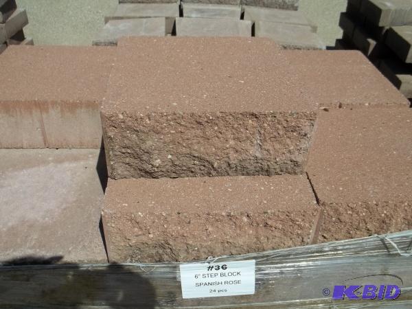 6&quot Step Block Spanish Rose 6&quotHx16&q...