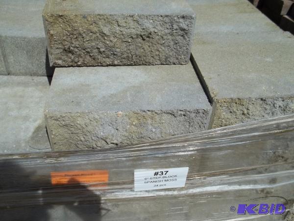 6&quot Step Block Spanish Moss 6&quotHx16&q...
