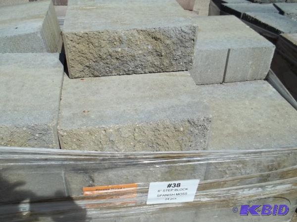 6&quot Step Block Spanish Moss 6&quotHx16&q...
