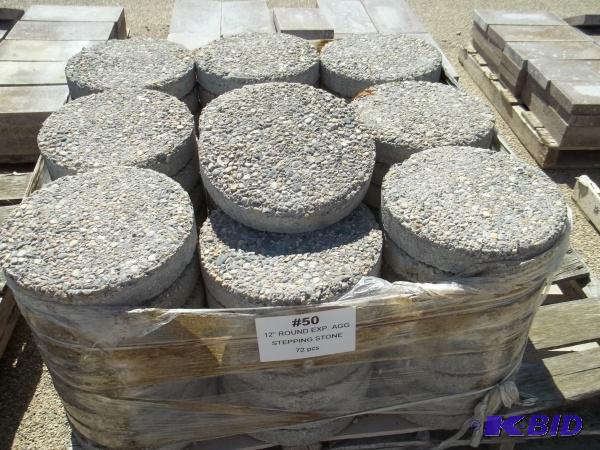 12&quot Round Exposed Agg. Stepping Stone, Q...