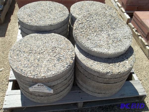 18&quot Round Exposed Agg. Stepping Stone, Q...