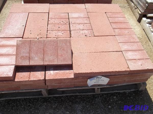 Patio Block Red 1 58&quotHx7 58&quotWx15 ...