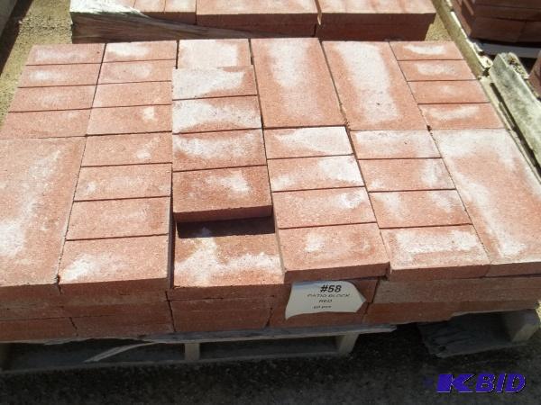 Patio Block Red 1 58&quotHx7 58&quotWx15 ...
