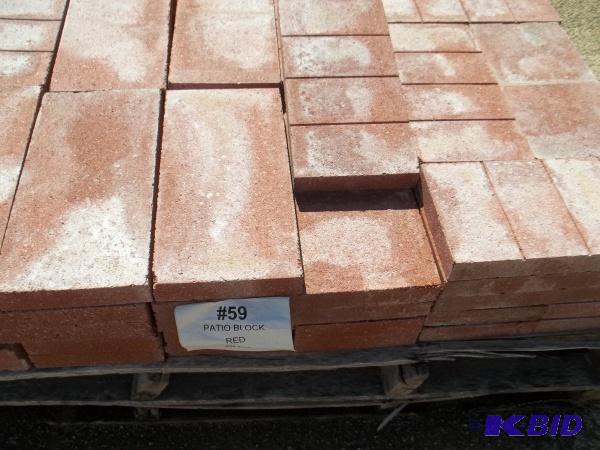 Patio Block Red 1 58&quotHx7 58&quotWx15 ...