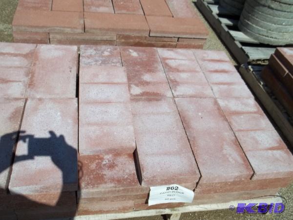 Patio Block Red 1 58&quotHx7 58&quotWx15 ...