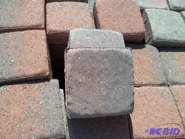 Old World Cobble Paver 6x6 RedCharcoal, Qty....