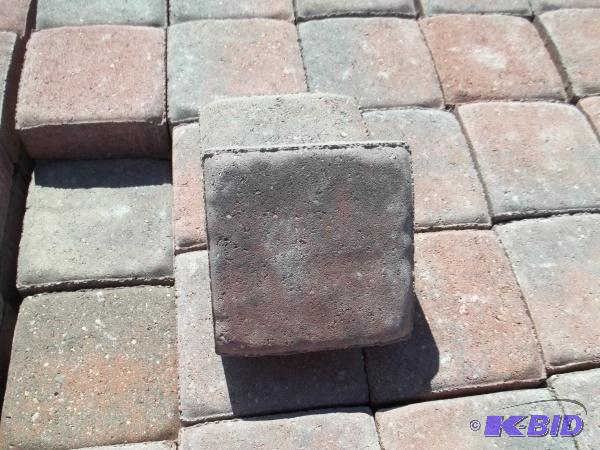 Old World Cobble Paver 6x6 RedCharcoal, Qty....