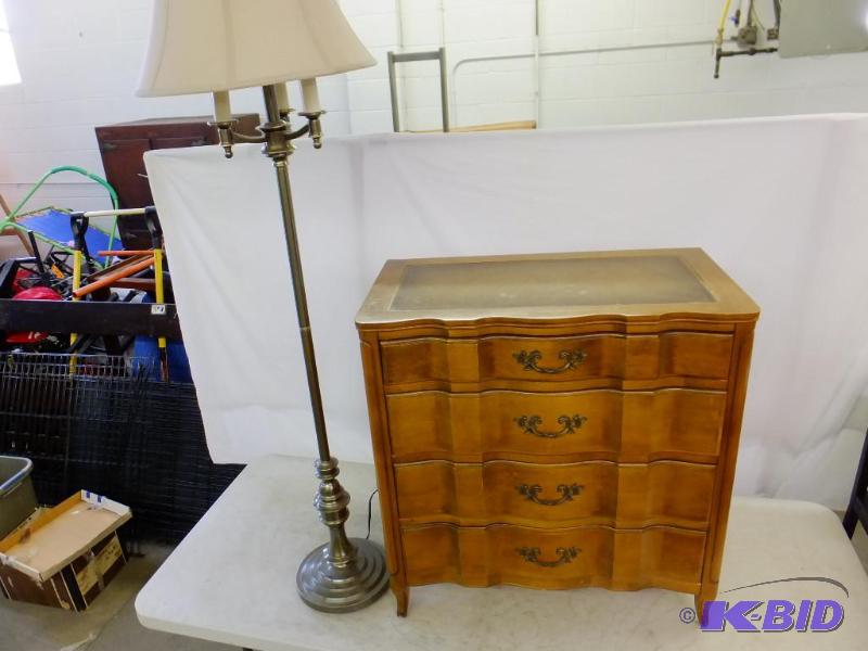 Chest and Standing Lamp