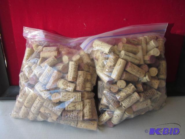 lot 130 image: (2) One gallon bags filled with vintage wire ...