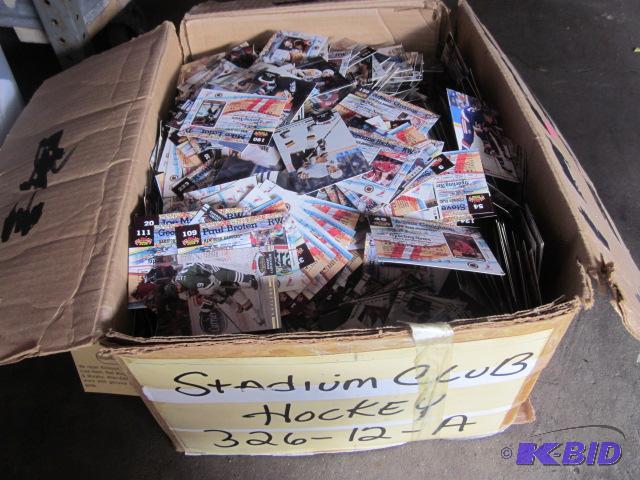 lot 14 image: Large box full of 1992 Stadium Club Hockey ca...